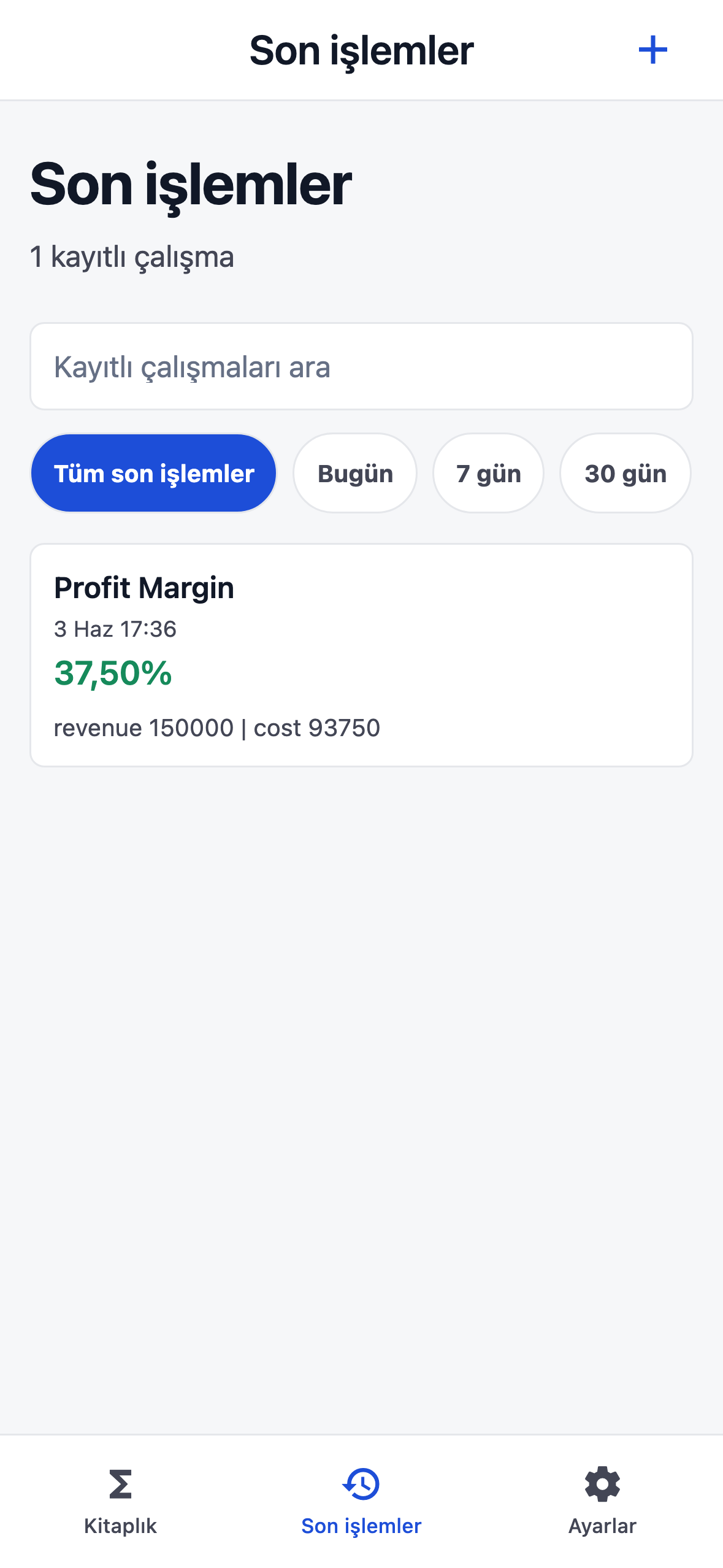 Geçmiş Sonuçlara Geri Dönün